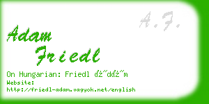 adam friedl business card